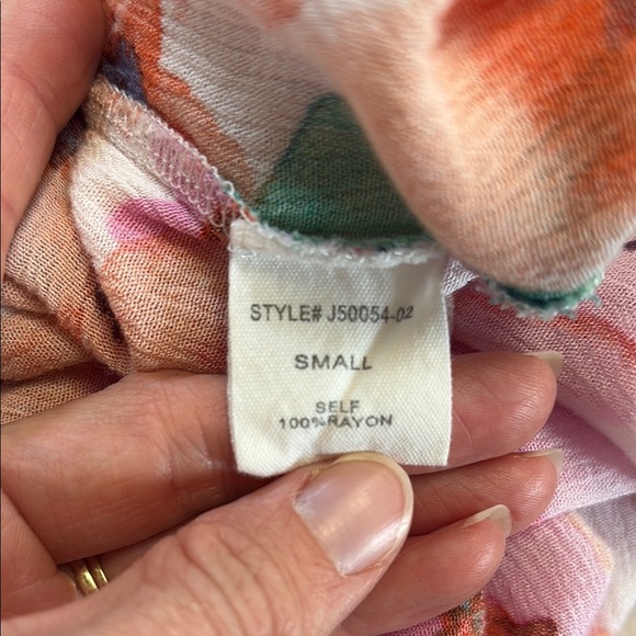 Impeccable Pig Floral Kimono Cardigan Swim Cover size Small - Picture 4 of 4